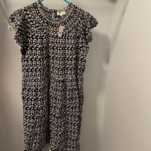 NTW Loft, black, and white dress size large